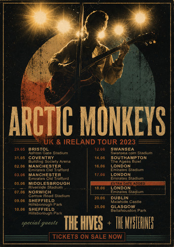 Arctic monkeys ireland tour - arctic, uk