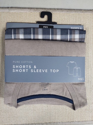 Men pure cotton shorts - m&s,