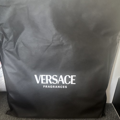 Versace black faux leather - versace,