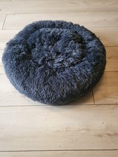 Pet Cat Calming Bed Comfy Shag Warm Fluffy Bed Nest Mattress Fur Donut Pad