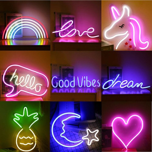 Led neon sign light wall - led,