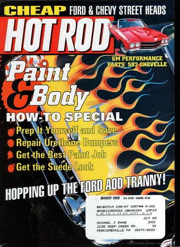Hot rod magazine - hot, march