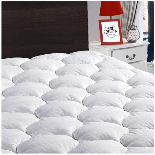 Cotton mattress pad deep - mattress,