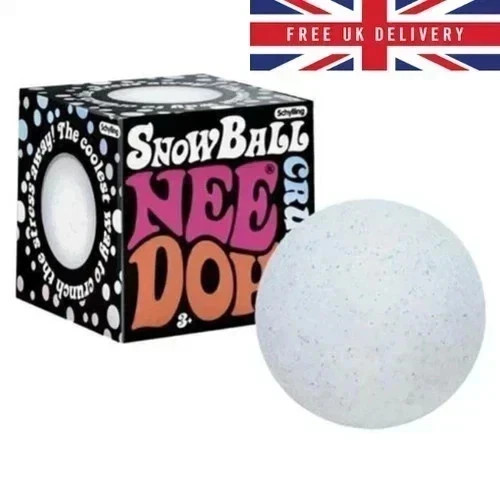 Needoh snowball crunch stress - snowball,