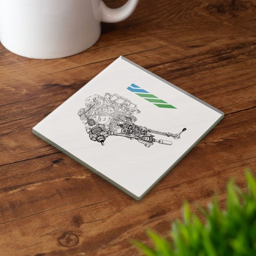 Metro 6r4 glass coaster - mg,