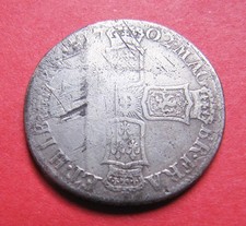 A scarce 1702 Queen Anne shilling coin