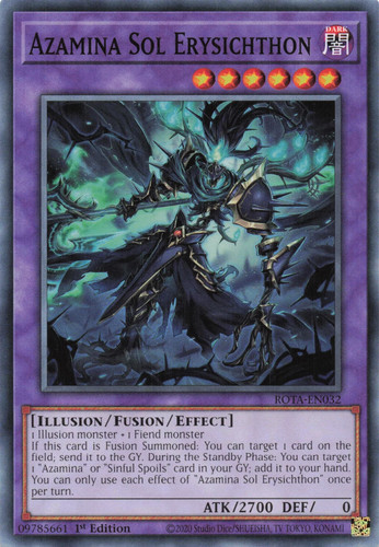 Yugioh rota en032 azamina - yugioh,