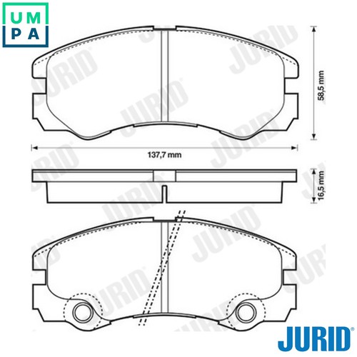 Brake pad set disc - brake,