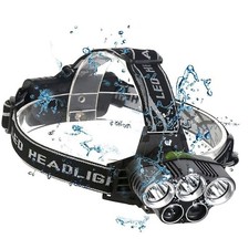 Led zoom torch headlamp usb - t6,