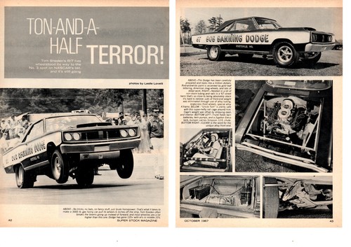 1967 dodge hemi drag race - dodge, r/t