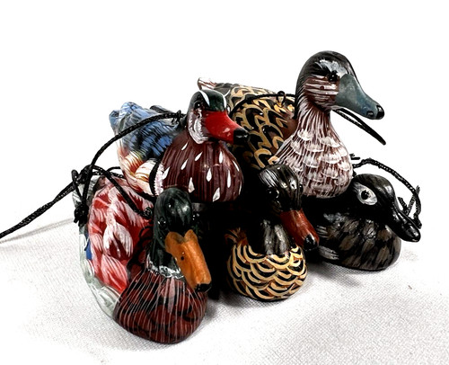 Vintage hand painted mallard - vintage,