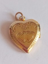 Vintage Gold Tone Metal Double