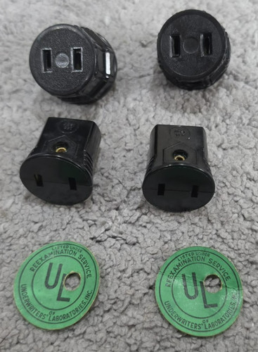 Antique usa bakelite plugs - bakelite, &