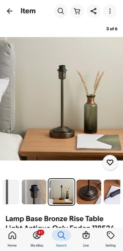 Lamp base bronze rise - lamp,