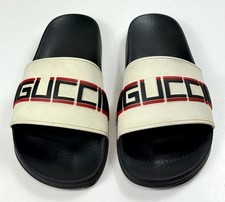 Gucci Stripe Logo Rubber Ecru