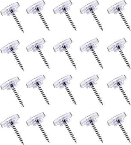 Clear push pins - clear,