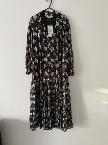 Zara metallic paisley - metallic, floral