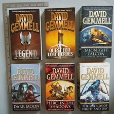 David Gemmell Set Of 8 Paperback Legend Heros Falcon Moon Shadows Swords