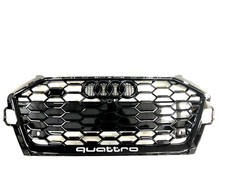 FRONT GRILL For AUDI A4 S4 B9.5 2020-2023 RS4 STYLE HONEYCOMB BUMPER GRILLE MESH