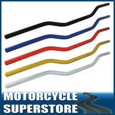 MOTORCYCLE MOTORBIKE 7/8" 22mm HANDLEBARS ALUMINIUM LOW UNBRACED HANDLE BAR
