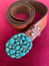 Martine Wester genuine leather belt,  1.4m