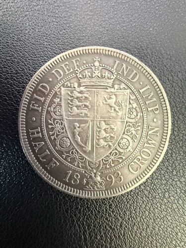 1893 victoria silver half - silver,
