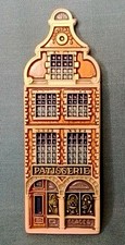 Vangeebergen Belgium Ceramic Tile 'PATISSERIE' Building with Vintage Art Pottery