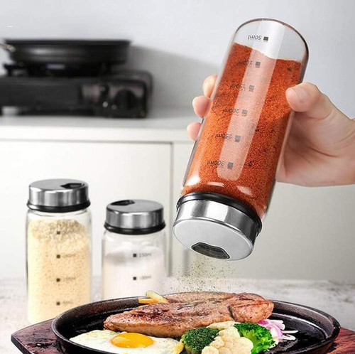 Glass spice jars - spice,