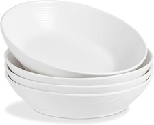 ONEMORE Pasta Bowls Set of 4, 40 oz Large Salad Bowls for Kitchen 9.5 inch Roun