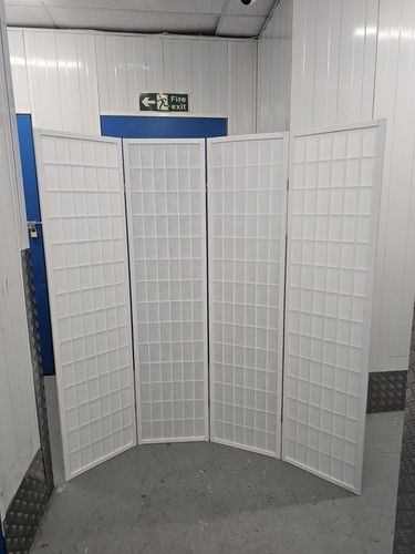 Folding panel room divider - 4-panel,