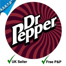 DR. PEPPER INSPIRED EDIBLE ICING SHEET CAKE TOPPER VARIOUS SIZES