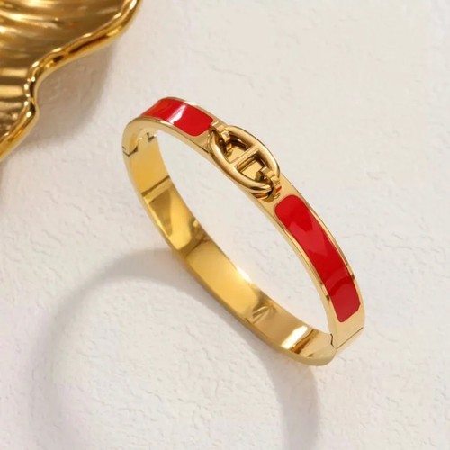 Women bangle bracelet - bracelet, enamel