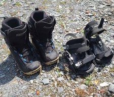 SALOMON Snowboard Boots And HEAD bindings.