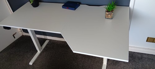 White height adjustable - white,