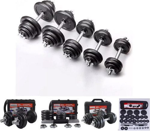 Cast iron adjustable dumbbells - cast,