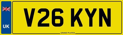 Vicky number plate - vicky, kyn