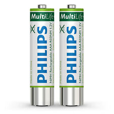 2 AAA Rechargeable Philips SBC HB550S batteries Cordless headphones 700mAh NiMh