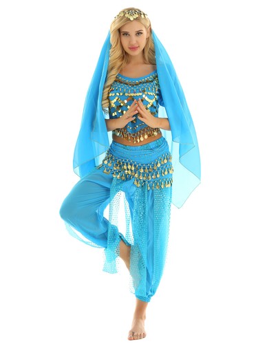 Womens chiffon sequin belly - womens,