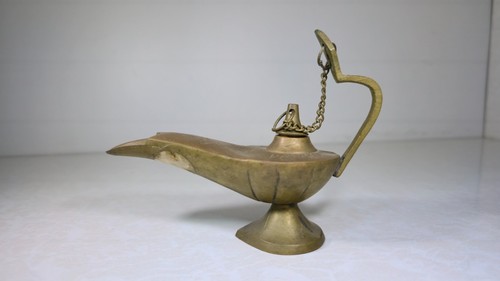 Vintage brass aladdin genie - vintage,