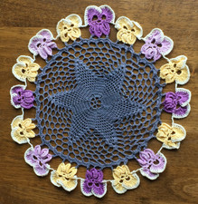 Large Round Vintage Crochet