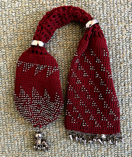Victorian miser purse dark - miser's,
