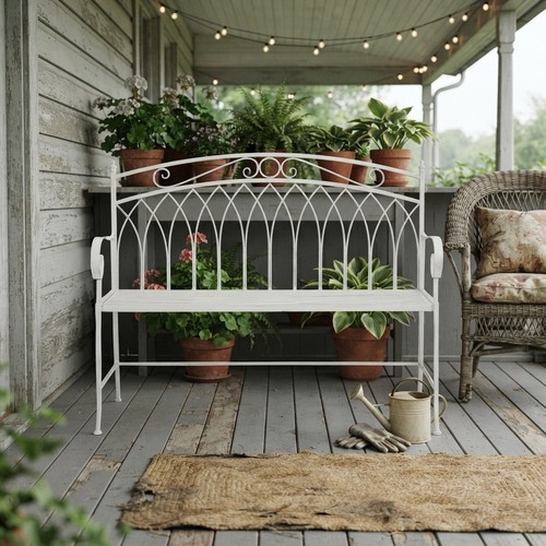 Elegant antique white garden - white,