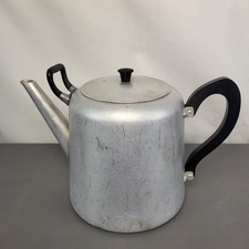 Large vintage aluminium tea - large,
