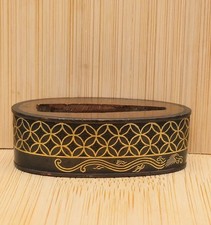 Antique japanese fuchi shakudo - antique,
