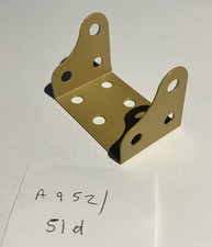 Meccano Gold Black White Orange  coloured metal spares. Pick Part.