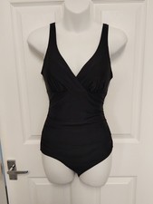 Ocean Club Black Swimming Costume - Size 10 (D1)
