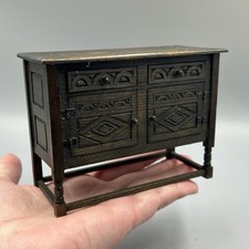 Dolls House miniature 1:12 artisan handmade tudor Style cupboard W Barrow