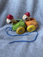 Wooden Pull Along Tortoise