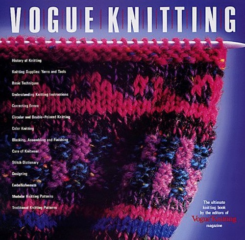 Vogue knitting - "vogue, knitting",
