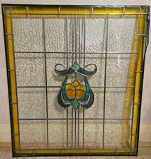 Double Glazed Stain Glass panel - 68cm x 77cm  [  1 of 2 listings in the set  ]